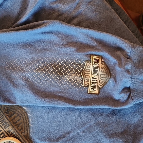 Harley-Davidson Blue Graphic Long Sleeve - Picture 6 of 7